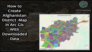 How to create GIS District Map any country with downloaded vector Data  #gis #vector #map #district