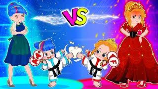 Your Mom Vs My Mom! Baby Princess Battle! | Poor Princess Life Animation