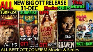 MUFASA ORG. Leaked OTT Release Date 31-DEC l Hindi Movies Web-Series KravenHindi, ThangalaanHindi