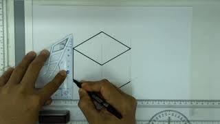 How to Draw Isometric Drawing - Cube