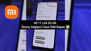 Xiaomi Mi 11 Lite 5G NE Direnç Değişimi DUAL SIM REPAIR 