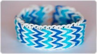 Браслет Тройной рыбий хвост из резинок на станке. Тройной ФИШТЕЙЛ.  Rainbow Loom