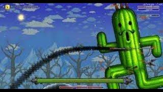 Beating enraged jumbo cactuar in terraria