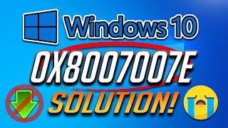 How to Fix Windows Update Error 0x8007007e in Windows 10 [Tutorial] 2024