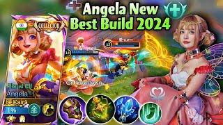 ANGELA NEW BEST BUILD & EMBLEM 2024! MVP + RANK UP FAST!