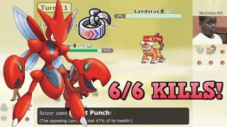 CHOICE BAND SCIZOR KILLS THEIR ENTIRE TEAM! (Pokemon Showdown Random Battles)