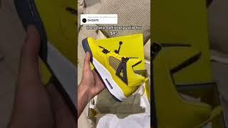 #DHgate DHGATE JORDAN 4 LIGHTNING UNBOXING & REVIEW #shorts #shoes