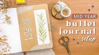 Starting a *New* Bullet Journal | 2022 NEW BULLET JOURNAL - Mid Year Setup