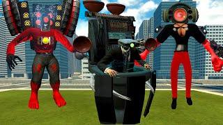 GLITCH PLUNGER MAN VS ALL BOSES TITANS AND OTHERS! In Garry`s Mod