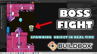 Buildbox  Showcase - Boss Fight | Spawning Object in real time #short