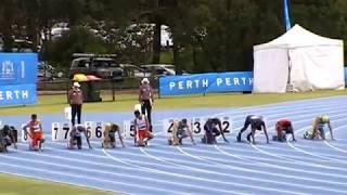 Men's 40-44 100m Final World Masters Athletics Championships 2016