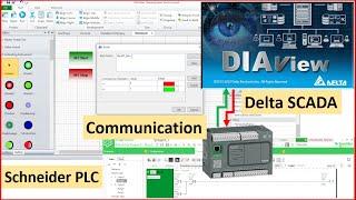 Delta DIAView SCADA Communication with Schneider TM200 PLC