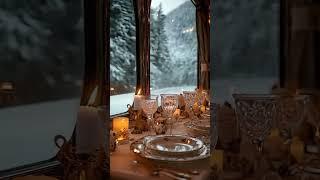 Experience the ultimate winter escape! ️ WinterTrain #CozyRides #SnowyLandscapes #DreamyJourneys