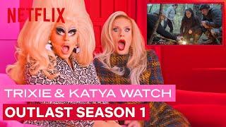 Drag Queens Trixie Mattel and Katya React to Outlast | I Like To Watch | Netflix