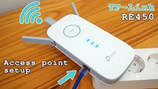 TP-Link RE450 Wi-Fi Extender • Access point mode installation and configuration