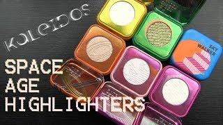 Kaleidos SPACE AGE HIGHLIGHTERS: Real Swatches, Application, Review