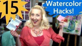 15 Watercolor Hacks (cheap or free!)