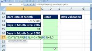 Excel Magic Trick 324: Dynamic Data Validation List of Dates