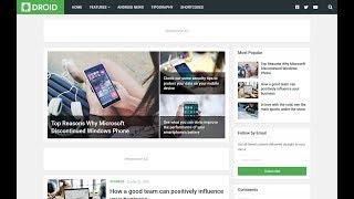 Droid - Responsive Blogger Template