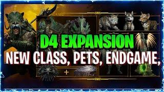 Diablo 4 EXPANSION Reveal, NEW CLASS, PETS, NEW END GAME! Release DATE : Reaction + MORE