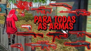 TODAS AS ARMAS ️ QUALQUER CELULAR  a MELHOR SENSIBILIDADE para SUBIR CAPA no FREE FIRE