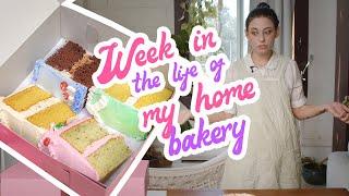 week in the life at my home bakery | planning, baking, packing orders
