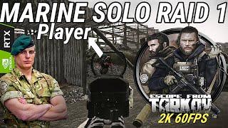REAL Marine Commando Plays Escape From Tarkov | SOLO RAID 1 - This Game is Intense!!