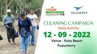 12th Sep 2022 Eliminate Plastics - Cleanup Drive by Yourbackers Foundation Puducherry