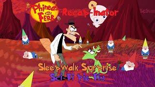 Phineas and Ferb Recap-inator: Sleepwalk Surprise/ Sci-Fi Pie Fly (S3E26)