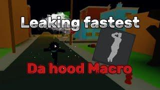 Leaking the fastest Da hood Emote macro