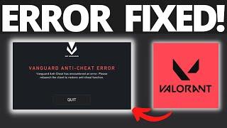 How To Fix Vanguard Anti-Cheat Error Valorant