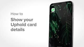 Uphold Card: Copy your Card Details