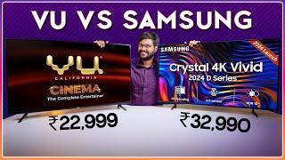 Vu Cinema 4K vs Samsung Crystal Vivid 4K: Don't Buy a New TV Until You See THIS! 