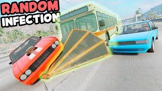 Random Car INFECTION But We Turn On PINBALL PHYSICS In BeamNG Drive