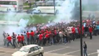 Russian football hooligans Spartak vs. Zenit part1