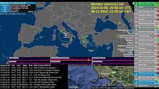 #Terremoto Md 1.6 #Campi #Flegrei #Napoli il 08 Nov 2024 alle 21:02:07 prof. 2,6 km