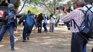 DRAMA AT JESUS WINNER CHURCH AS ROGUE PRESIDENT RUTO POLICE HARRASSES JOURNALIST!!!