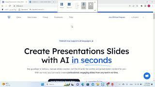 (slidesai.io)عمل بريزينتيشن بالذكاء الاصطناعي create presentation with artificial intelligence