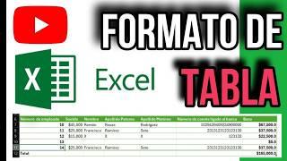 ¡TABLAS en EXCEL desde CERO!  APRENDE como USAR el FORMATO de TABLA en EXCEL 2025 