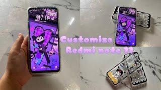 Customize widget redmi note 11 unboxing accessories android theme | aesthetic