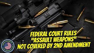 WHAT?! Federal Court Rules "Assault Weapons" NOT COVERED By 2nd Amendment!