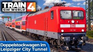 DB REGIO: Doppelstockwagen im City-Tunnel Leipzig | TRAIN SIM WORLD 4 | Connewitz – Leipzig Nord