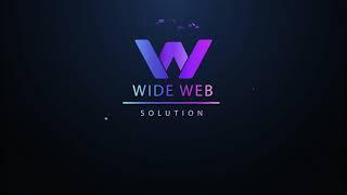 SPACE LOGO REVEAL VIDEO | AFTER EFFECT | WIDE WEB SOLUTION | MOTION GRAPHIC | YOUTUBE |