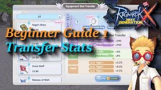 Beginner Guide 1 | How to Transfer / Inherit stats | rox | Ragnarok X: Next Generation