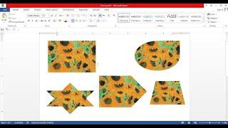 Crop images into different shapes - MS Word