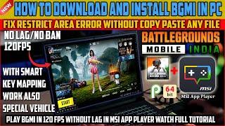 How to Install BGMI in PC | Fix Restrict Area Error Without Copy Paste any File | in Any Emulator |