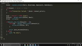 PHP MySQL Web Service (JSON) Tutorial