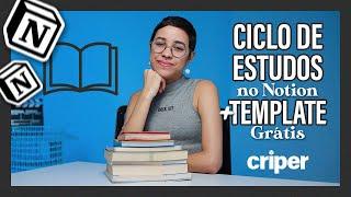 Como montar um ciclo de estudos no Notion + Template grátis | com Aline