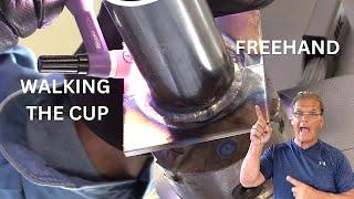 5F Weld Test Walking the Cup vs Freehand