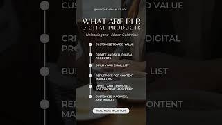 What Are PLR Digital Products - Secret to Easy Content Creation #PLR #MakeMoneyOnline #PassiveIncome